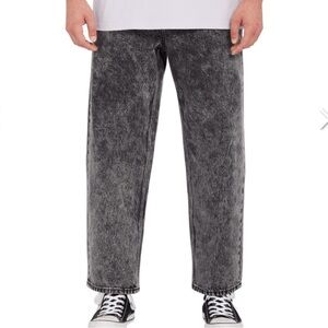 Volcom Billow Tapered Jeans Black acid wash nwt